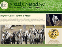 Tablet Screenshot of nettlemeadow.com